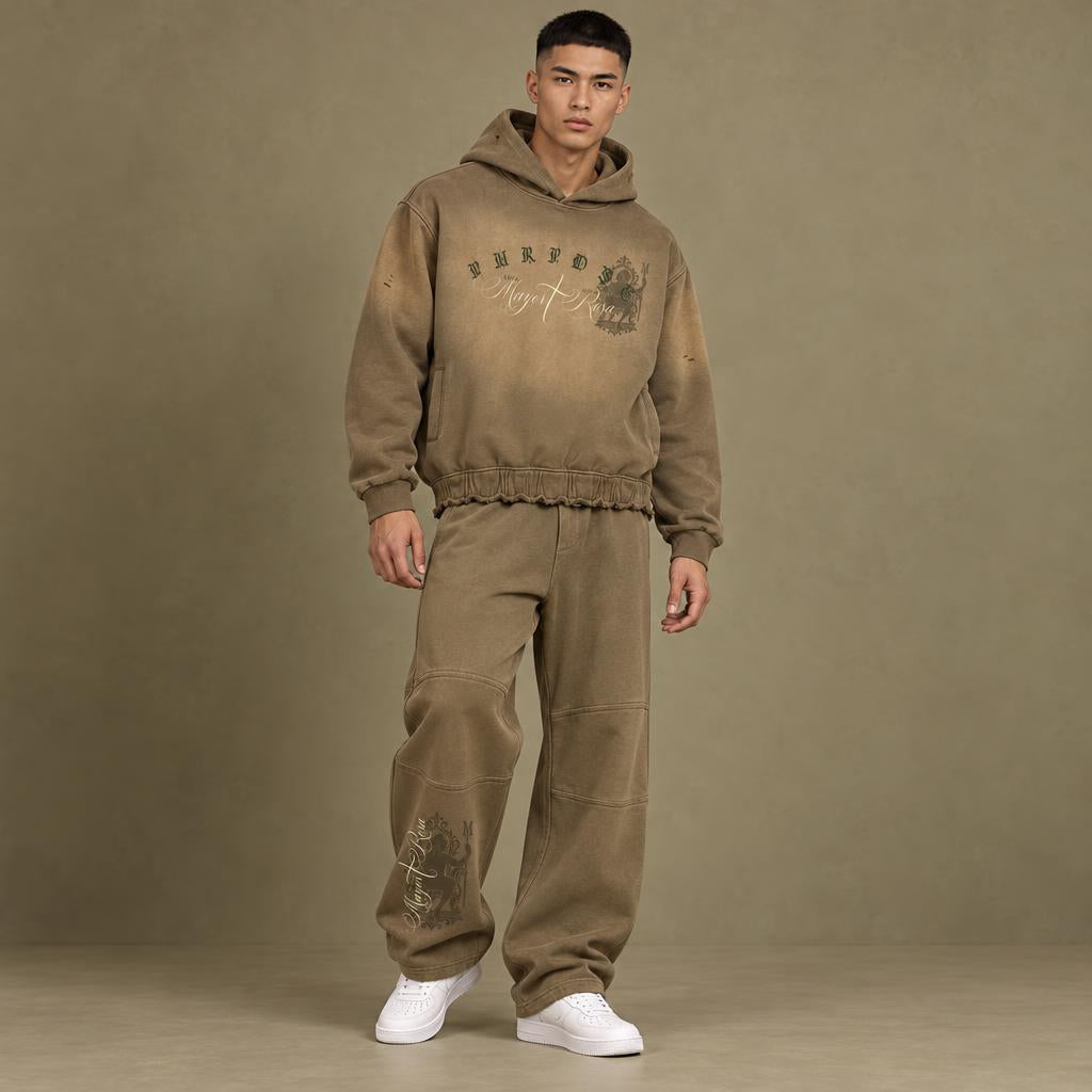 Unisex Sunfade Ripped Boxy Hoodie/MayorRosa