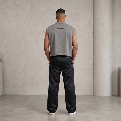 French Terry Boxy Tank Top/Mayor Rosa