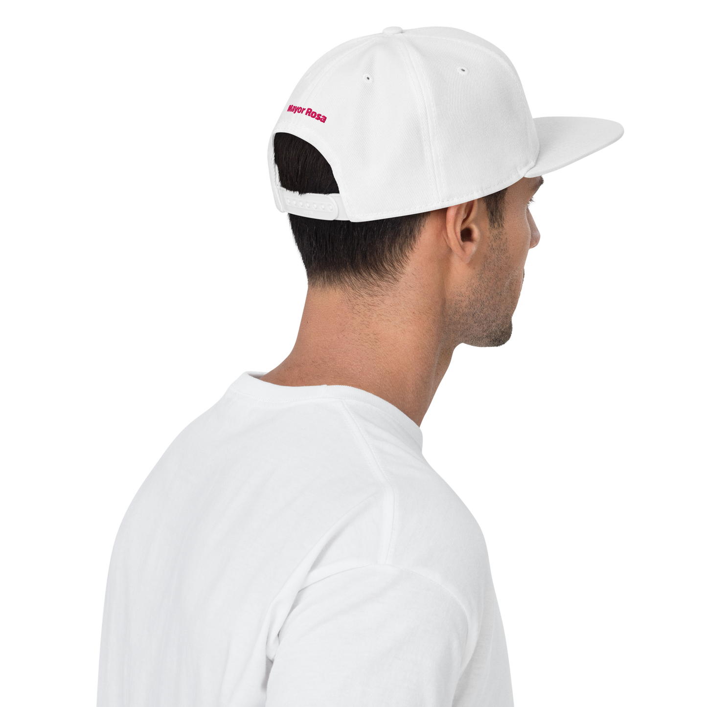 Snapback Hat/Pink logo/Mayor Rosa