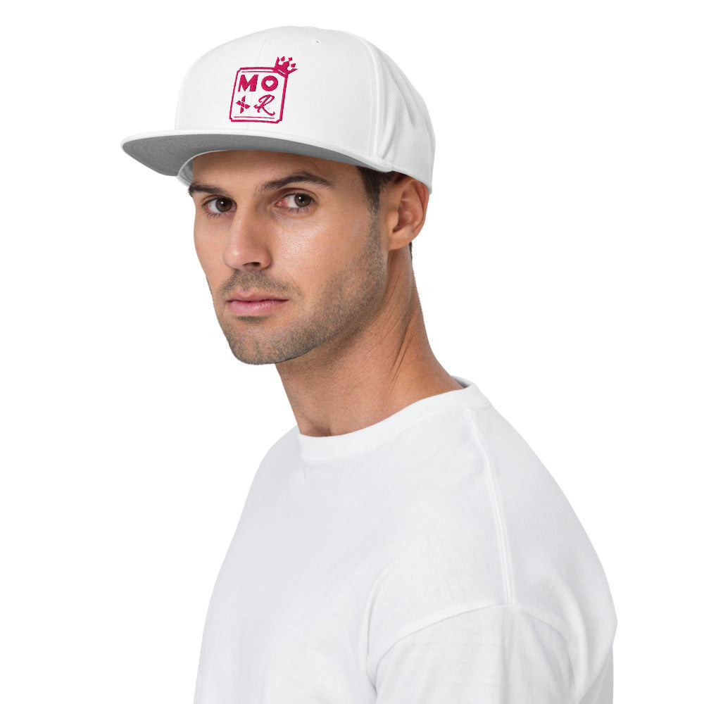 Snapback Hat/Pink logo/Mayor Rosa
