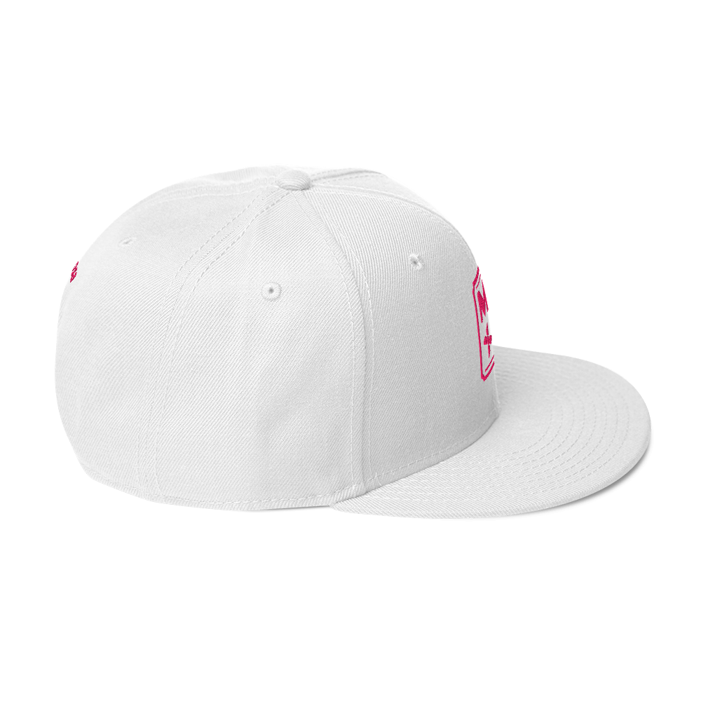 Snapback Hat/Pink logo/Mayor Rosa